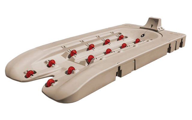 Connect-A-Port XL6 - Jet Ski Port shown in Tan