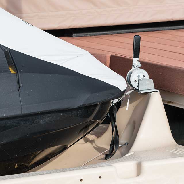 Jet ski port accessories for ConnectAPort floating dock